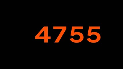 Mathematics numbers illustration. Counting number text.