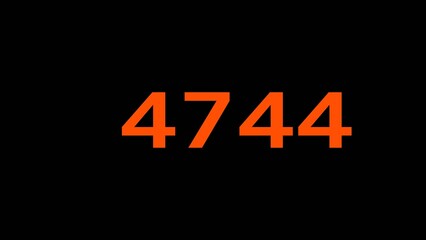 Mathematics numbers illustration. Counting number text.