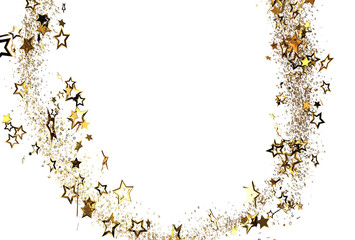 Sparkling gold stars and glitter swirl design. Perfect for celebrations, holidays, and festive backgrounds. Download now!