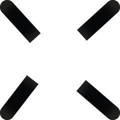 Full Screen Icon Set Expand Size Stock Vector