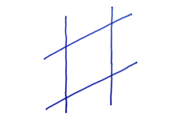 Musical note drawn with watercolor paint, sharp.