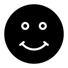 Fototapeta premium Positive emotion icon glyph style vector illustration