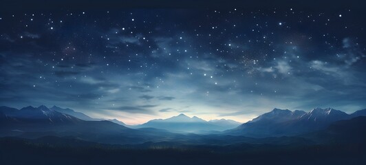 Fototapeta premium Pointillist grunge design of Mountain sky with abstract dotted pattern ,generative AI