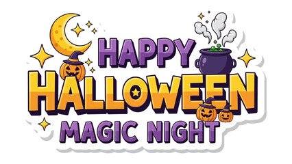 Happy Halloween Magic Night: An enchanting Halloween night, the festive season is full of wonder and delight. Capture the magical moment. 