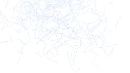 Modern abstract digital art background with connected lines and dots creating a network pattern in soft blue. Suitable for technology, science,