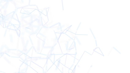 Modern graphic with lines forming a connection network, perfect for technology and science themes. Clean design for websites or presentations.