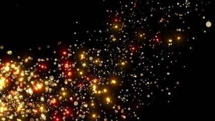 glowing dust storm light transition particles animation