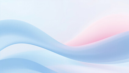 Naklejka premium Dynamic soft waves in pastel colors creating an abstract feel