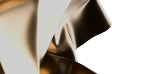 Elegant abstract image of flowing gold and beige fabric. Perfect for luxury, beauty, and fashion.