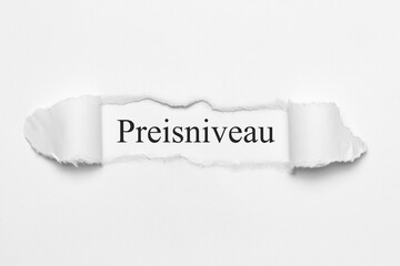 Fototapeta premium Preisniveau 