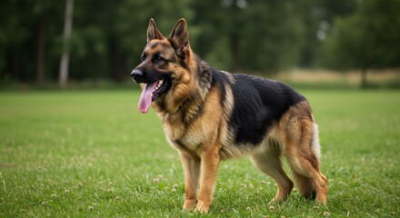 German shepherd outdoors