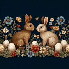 Easter design. Banner, web poster, flyer, stylish brochure, greeting card, cover. Spring Easter