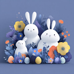 Easter design. Banner, web poster, flyer, stylish brochure, greeting card, cover. Spring Easter