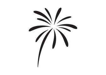 New Year firework Icon, New Year firework vector Design