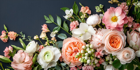 Soft pastel floral arrangement, elegant beauty for any occasion