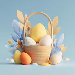 Easter design. Banner, web poster, flyer, stylish brochure, greeting card, cover. Spring Easter