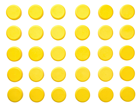 Grid of yellow circles - Powered by Adobe