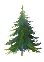 Obraz premium Clipart christmas tree illustration digital chandelier.