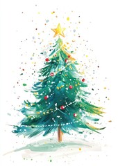 Christmas tree clipart christmas colorful christmas tree.