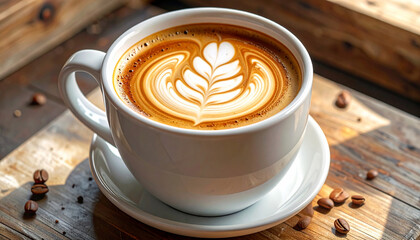 Latte Art Coffee Cup