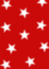 Christmas Star Pattern Background, Red Poster Template with White Stars