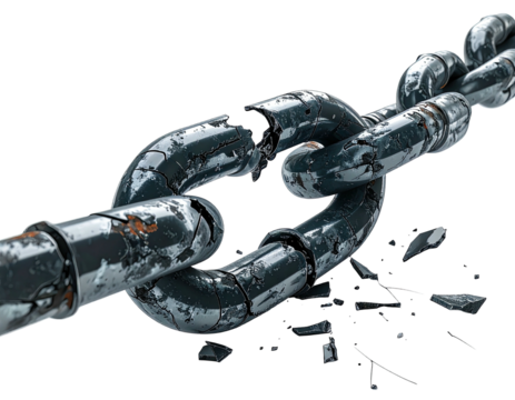 Broken metal chain (1)