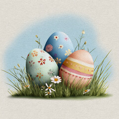 Easter watercolor egg