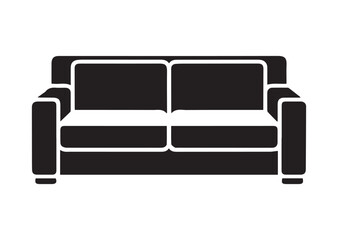 Sofa icon, Sofa solid vector design