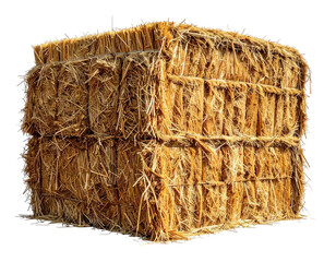 A large cube of compressed straw