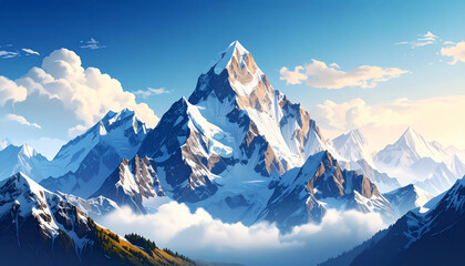 Majestic Mountain Peak Landscape