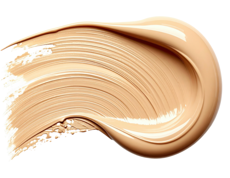 Light beige foundation smear