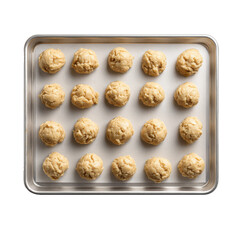 nastar cookie dough png overhead view png baking tray png pastry dough png cookies prep png transparent background image