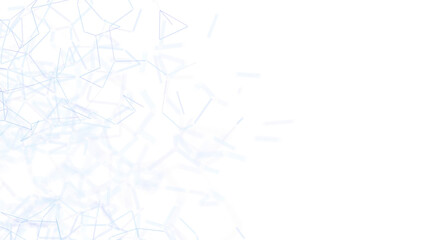 Abstract illustration of connected lines on white background, perfect for technology, science, data visualization and modern design.  Ideal for