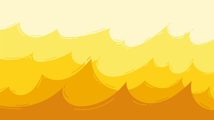 Abstract yellow golden background with shining stars