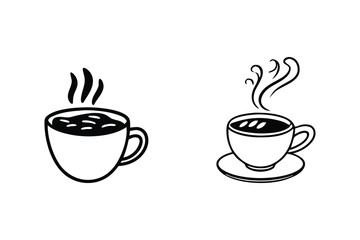 Coffee Cup Collection – Modern Coffee Drinkware Illustrations