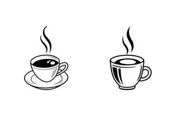 Coffee Cup Collection – Modern Coffee Drinkware Illustrations