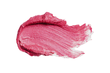 Swath of vibrant pink lipstick