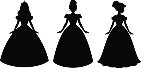 Princess Silhouette Collection for Fantasy and Fairy Tale Designs