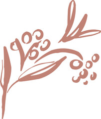 Outlined had drawn illustrations. Coffee logo. Hand drawn ink icon. Coffee Beans brunch 