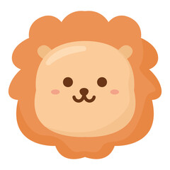 cartoon lion vector illustration