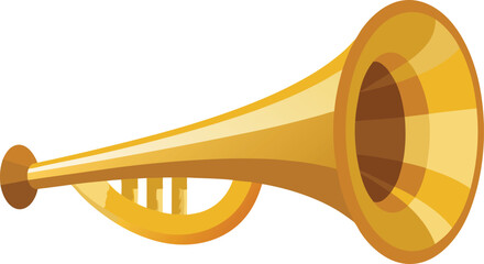 Golden trumpet musical instrument brass wind instrument © Md