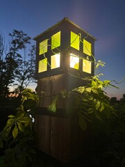 street lamp in the night