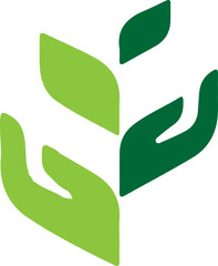 leaf logo design vector