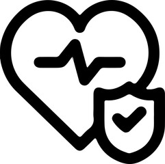 heartbeat sign icon vector image 