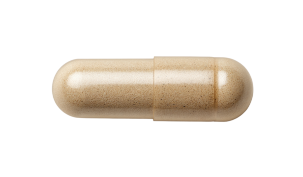Light tan oblong pill capsule