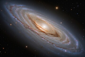 Schöne Spiralgalaxie im Weltraum – Detailaufnahme einer Galaxie aus dem fernen Universum