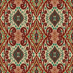 thai art pattern on the wall