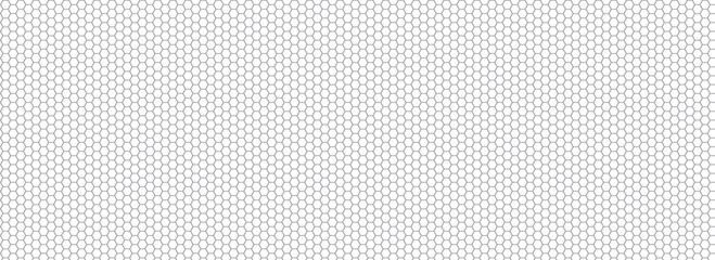 Honeycomb pattern with hexagon mesh. Texture bee comb grid. Flat vector illustration isolated on white background.