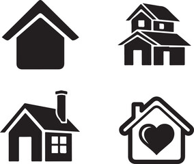 Home icons set. Home icon vector. Home icon vector. Home icon vector