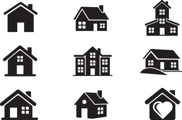 Fototapeta premium Home icons set. Home icon vector. Home icon vector. Home icon vector